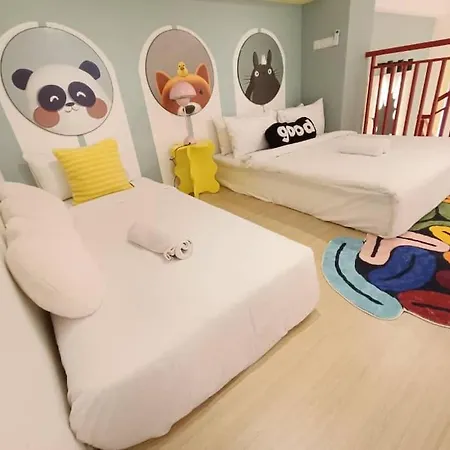 Dopamine Decor Loft Design Sunway Grid 4-6Pax Netflix Kampong Pendas Exterior photo
